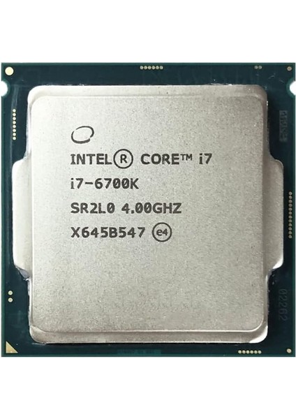 Core I7 6700K Soket 1151 4.0ghz 8mb Önbellek 14NM Işlemci Tray