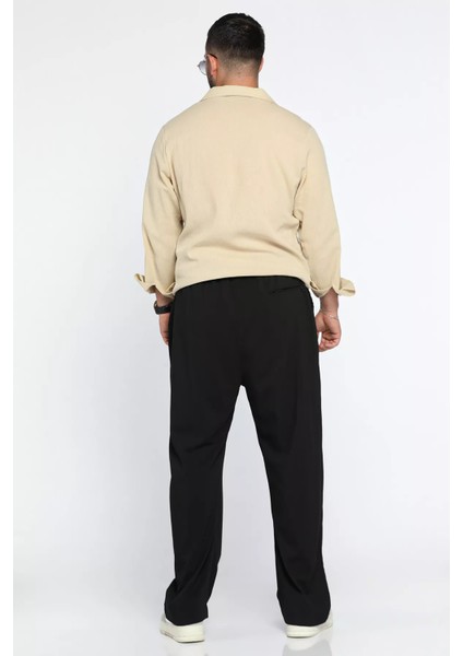 Bez Ayağı Kumaş Baggy Erkek Pantolon P-00012622