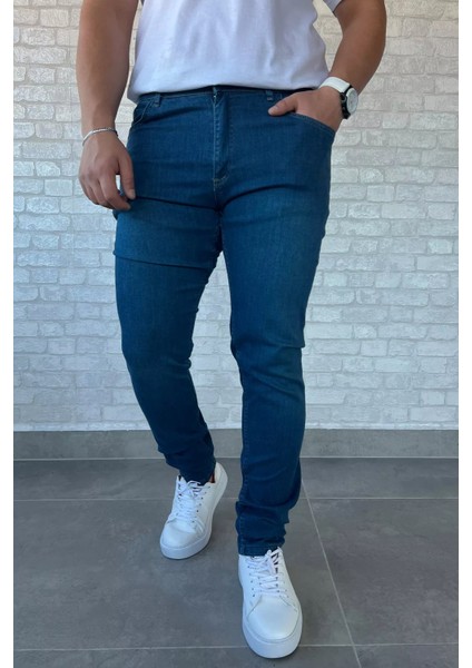 Erkek Likralı Jean Kot Pantolon P-00012940