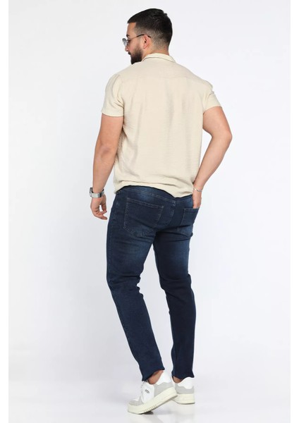 Erkek Likralı Jean Kot Pantolon P-00012940 modelleri