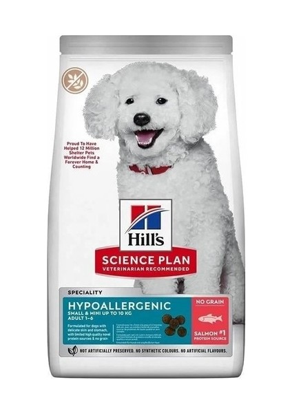 SP Hipoalerjenik Somonlu Küçük ve Mini Irk Yetişkin Köpek