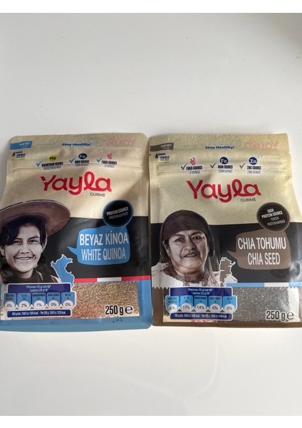 Yayla Gurme Beyaz Kinoa ve Chıa Tohumu