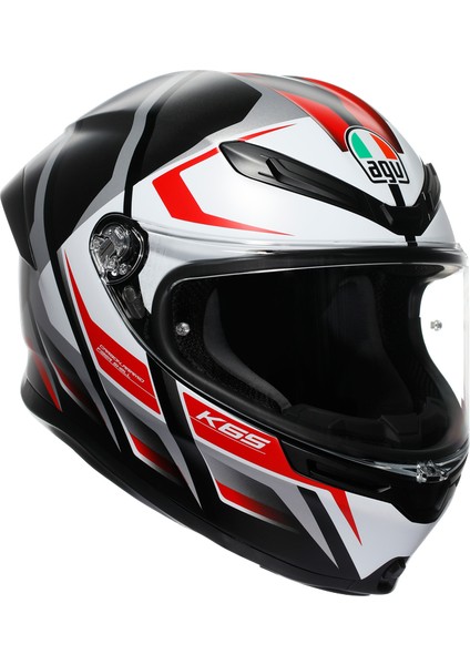 Kask/k6 S E2206 Mplk Karve Matt Black White Red Configuration fiyatları