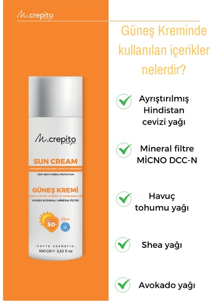 Aile Boyu Güneşten Korunma Seti