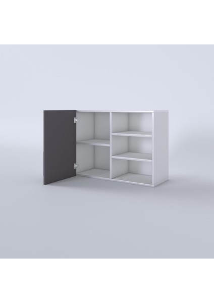 Kenzlife hazır mutfak dolabı tere60 gri mod2 60*080*32 mebran kapak suntalam gövde fırsatları