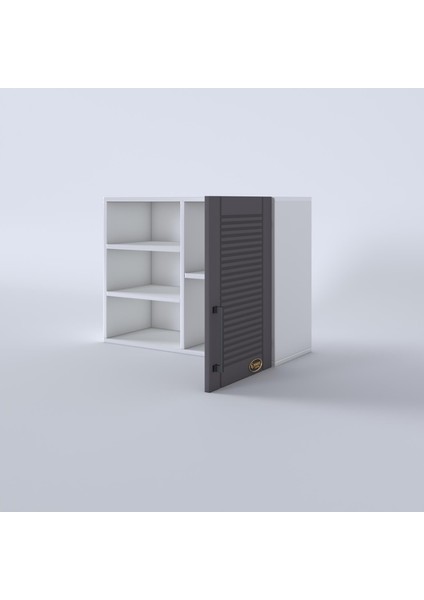 Kenzlife hazır mutfak dolabı roka60 gri mod2 60*080*32 mebran kapak suntalam gövde fırsatları