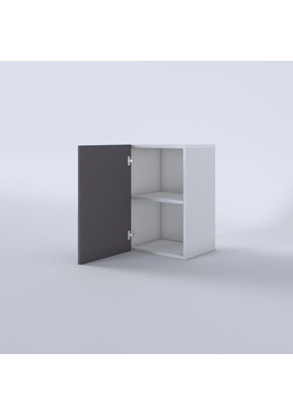 Kenzlife hazır mutfak dolabı bamya60 gri mod2 60*040*32 mebran kapak suntalam gövde fırsatları