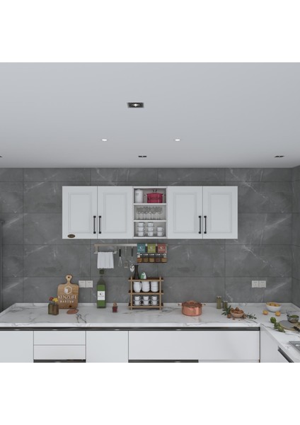 Kenzlife hazır mutfak dolabı fasulye60 byz mod1 60*200*32 mebran kapak suntalam gövde fiyatları