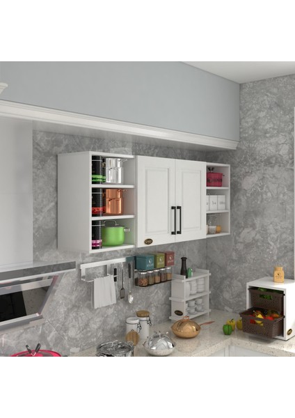 Kenzlife hazır mutfak dolabı domates90 byz mod1 90*160*32 mebran kapak suntalam gövde