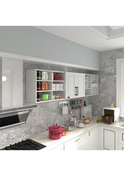 Kenzlife hazır mutfak dolabı mercimek90 byz mod1 90*240*32 mebran kapak suntalam gövde