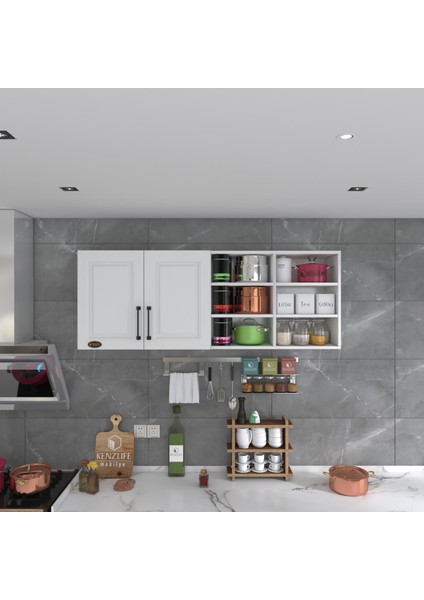 Kenzlife hazır mutfak dolabı zencefil60 byz mod1 60*160*32 mebran kapak suntalam gövde