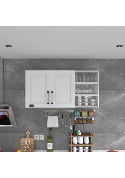Kenzlife hazır mutfak dolabı maydanoz90 byz mod1 90*120*32 mebran kapak suntalam gövde