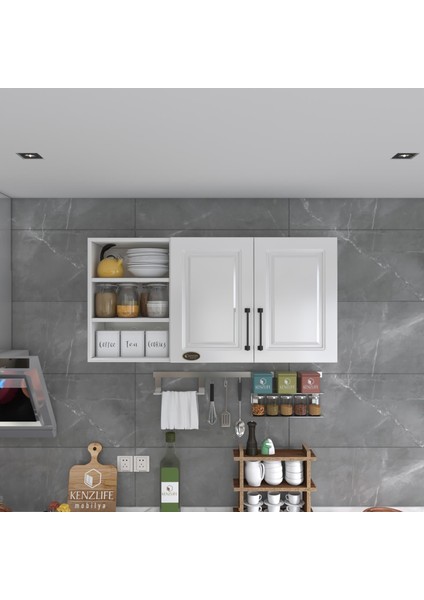 Kenzlife hazır mutfak dolabı kestane90 byz mod1 90*120*32 mebran kapak suntalam gövde fiyatları