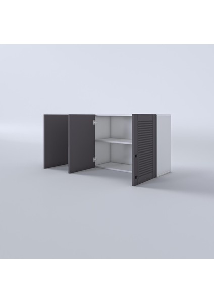 Kenzlife hazır mutfak dolabı mandalina60 gri mod2 60*120*32 mebran kapak suntalam gövde fırsatları