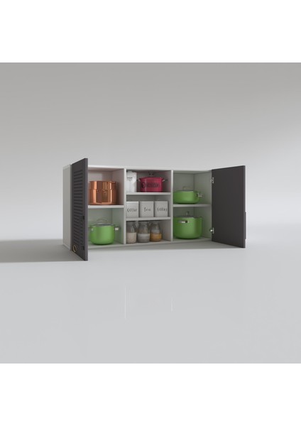 Kenzlife hazır mutfak dolabı pırasa60 gri mod2 60*120*32 mebran kapak suntalam gövde modelleri