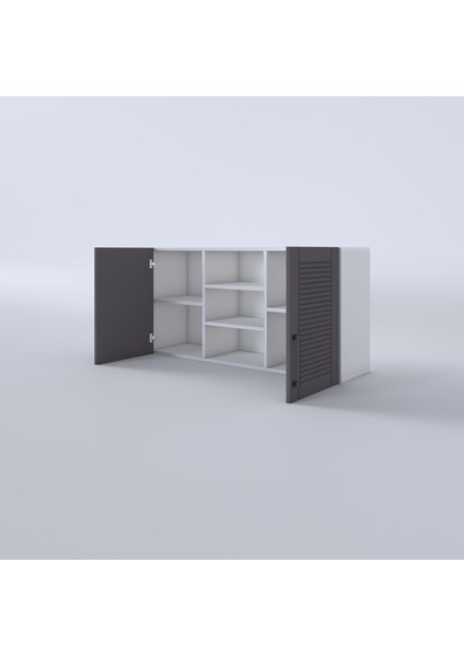 Kenzlife hazır mutfak dolabı pırasa60 gri mod2 60*120*32 mebran kapak suntalam gövde fırsatları