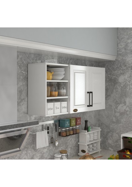 Kenzlife hazır mutfak dolabı kestane60 byz mod1 60*120*32 mebran kapak suntalam gövde