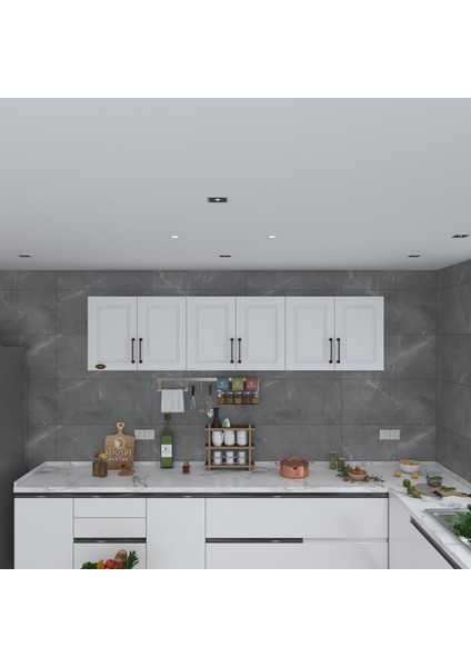 Kenzlife hazır mutfak dolabı elma90 byz mod1 90*240*32 mebran kapak suntalam gövde fiyatları