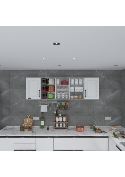 Kenzlife hazır mutfak dolabı nohut90 byz mod1 90*200*32 mebran kapak suntalam gövde fiyatları