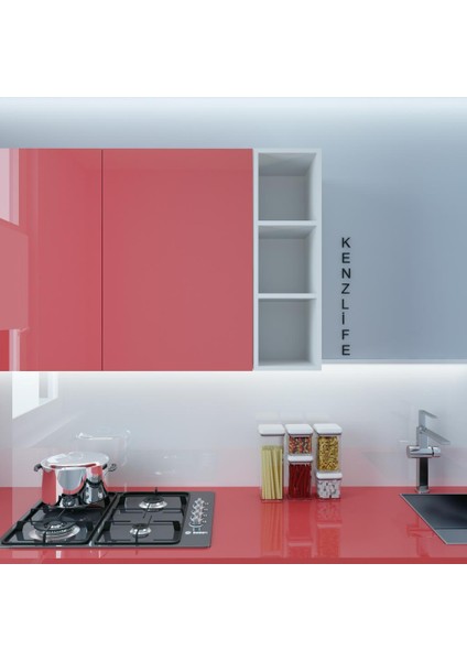 Kenzlife mutfak dolabı ıtır 090.030.30 byz 2 raflı kapaksız ofis banyo kiler evrak kitaplık
