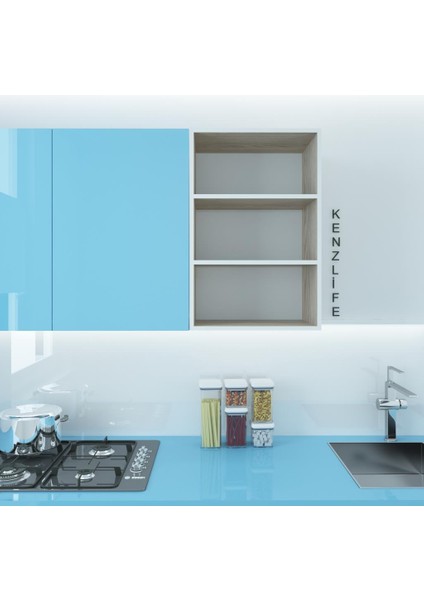 Kenzlife mutfak dolabı ıtır 090.060.30 crd 2 raflı kapaksız ofis banyo kiler evrak kitaplık