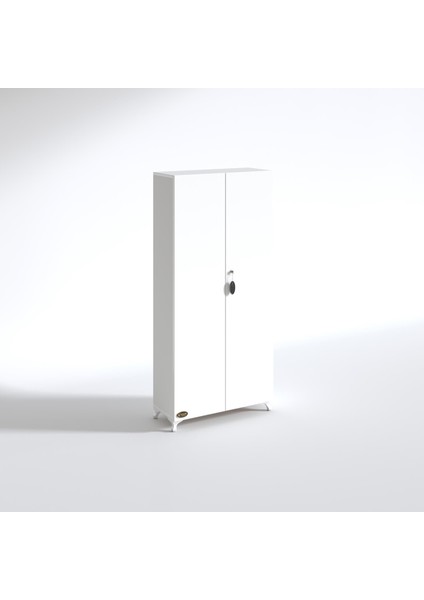 Kenzlife 2 kapılı dolap çilem 188*090*032 byz kilitli ayaklı banyo mutfak ofis kitaplık ayakkabılık kiler