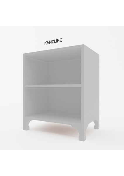 Kenzlife kitaplık tuğçe 068*060*020 byz ayaklı mutfak dolabı banyo ofis ayakkabılık kiler