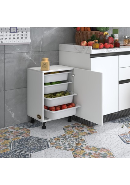 Çok Amaçlı Dolap Ofis ve Ev Kullanımına Uygun 45x30x62 cm Modern Tasarım