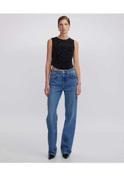 Wide Leg Fit Jean Pantolon IW6240018010629