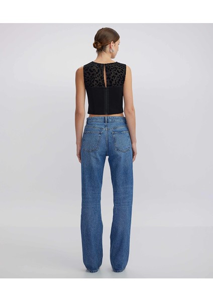 Wide Leg Fit Jean Pantolon IW6240018010629