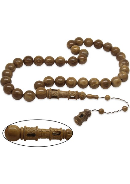 Sistemli Büyük Boy Kapsül Kesim Cilalı Kuka Tesbih