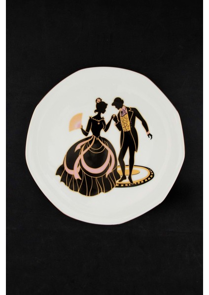 Balo Altın Yaldızlı Servis/duvar Tabağı