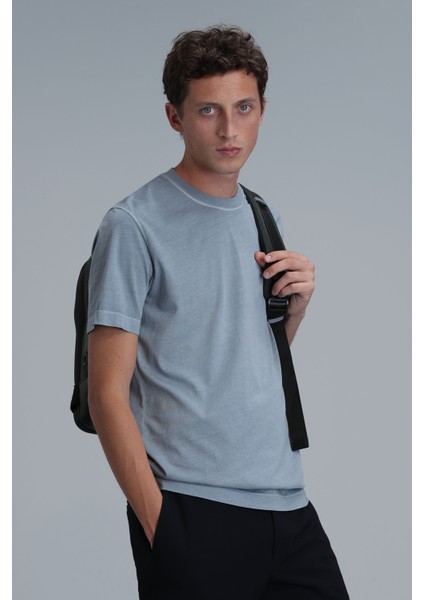 Sarder Erkek Basic Tişört Koyu Gri