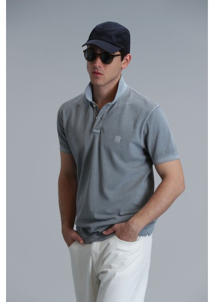Vernon Smart Erkek Polo Tişört Gri