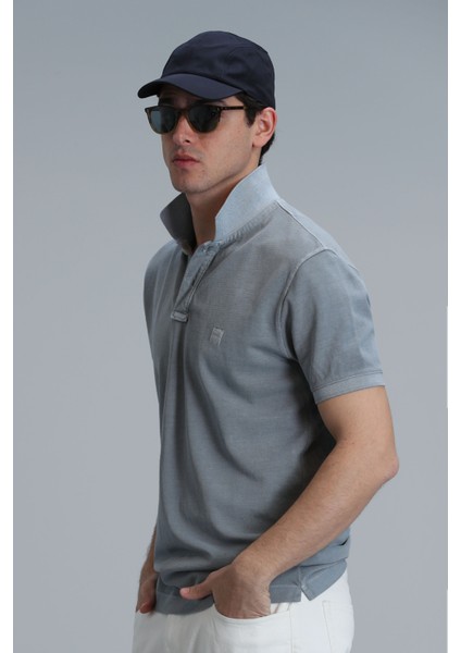 Vernon Smart Erkek Polo Tişört Gri
