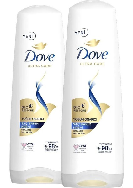 Saç Bakım Kremi Yoğun Onarıcı Yıpranmış Saçlar Için 350 ml X2