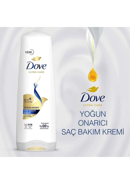 Saç Bakım Kremi Yoğun Onarıcı Yıpranmış Saçlar Için 350 ml X2