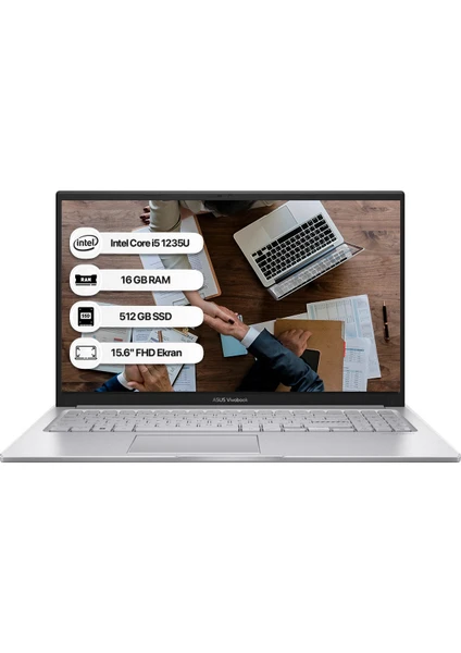 Vivobook 15 X1504ZA-NJ1023 I5-1235U 16GB Ram 512GB SSD 15.6 Inç Fhd Taşınabilir Bilgisayar