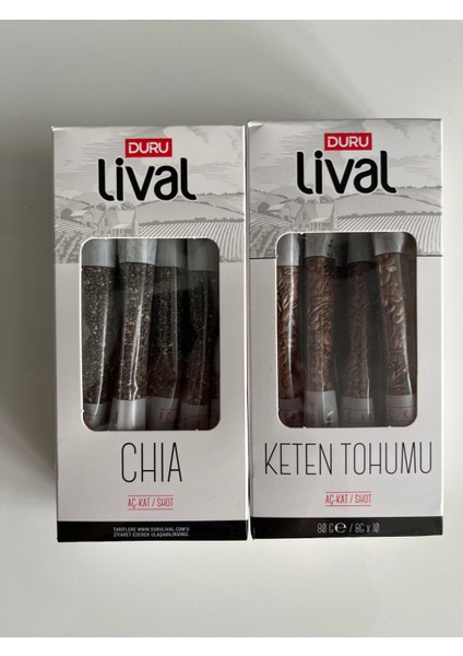 Keten Tohumu ve Chıa Tohumu Aç-Kat
