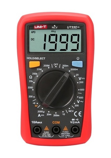 Unı-T UT33D+ Profesyonel Digital Multimetre Ölçü Aleti