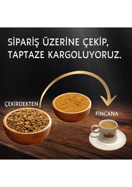 Günlük Taze Çekilmiş Türk Kahvesi (Az Kavrulmuş) indirimleri