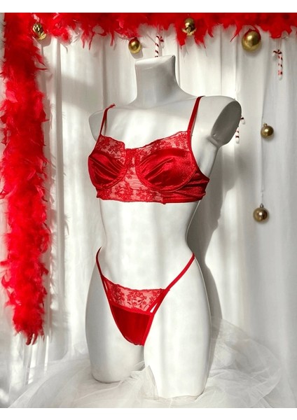 Dantel Detaylı Saten Sütyen Takım indirimleri