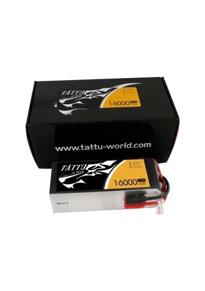 16000mAh 22.2V 15/30C 6S1P Lipo Batarya