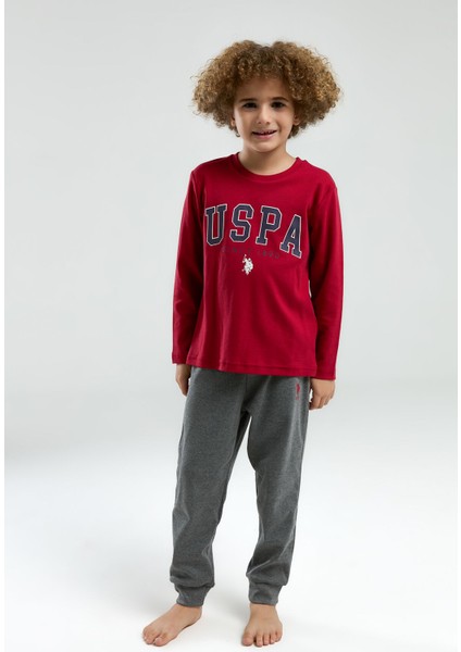 U.S. Polo Assn.. Erkek Çocuk Kırmızı Uzun Kol Pijama Takım fiyatları