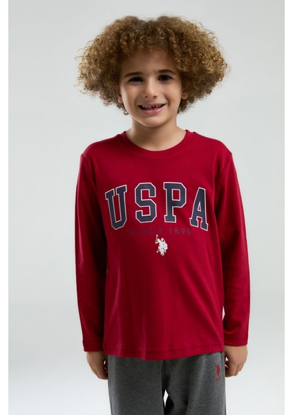 U.S. Polo Assn.. Erkek Çocuk Kırmızı Uzun Kol Pijama Takım modelleri