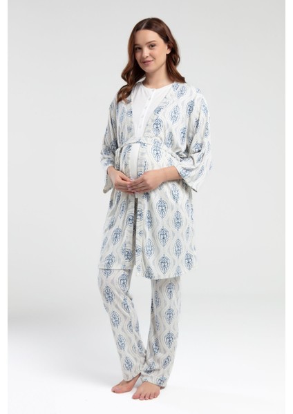 Kadın Krem Lohusa 3lü Takım