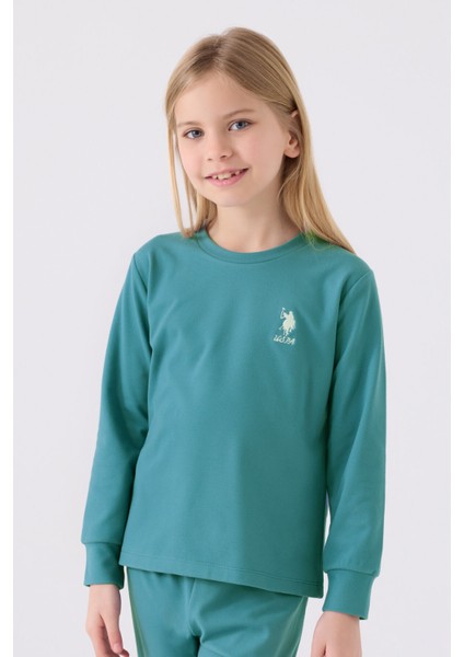 Kız Çocuk Yeşil Uzun Kol Pijama Takım fiyatları