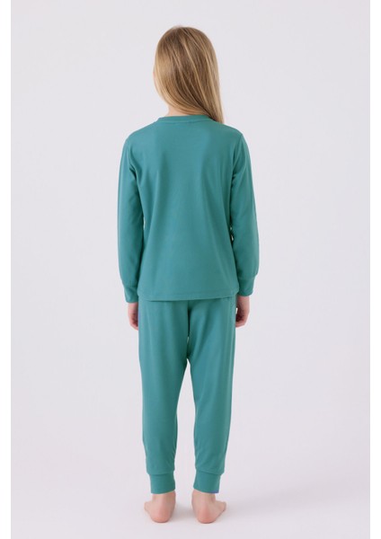 Kız Çocuk Yeşil Uzun Kol Pijama Takım indirimleri