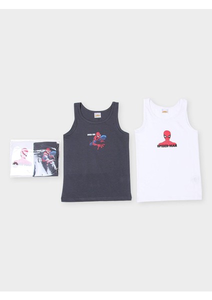 Spiderman Erkek Çocuk 2'li Atlet PL22462