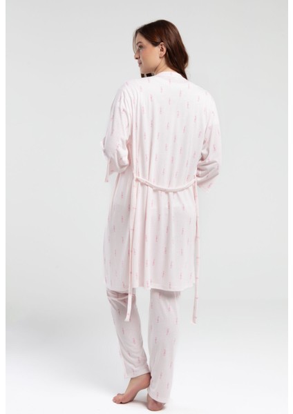 Kadın Beyaz Lohusa 3lü Takım indirimleri